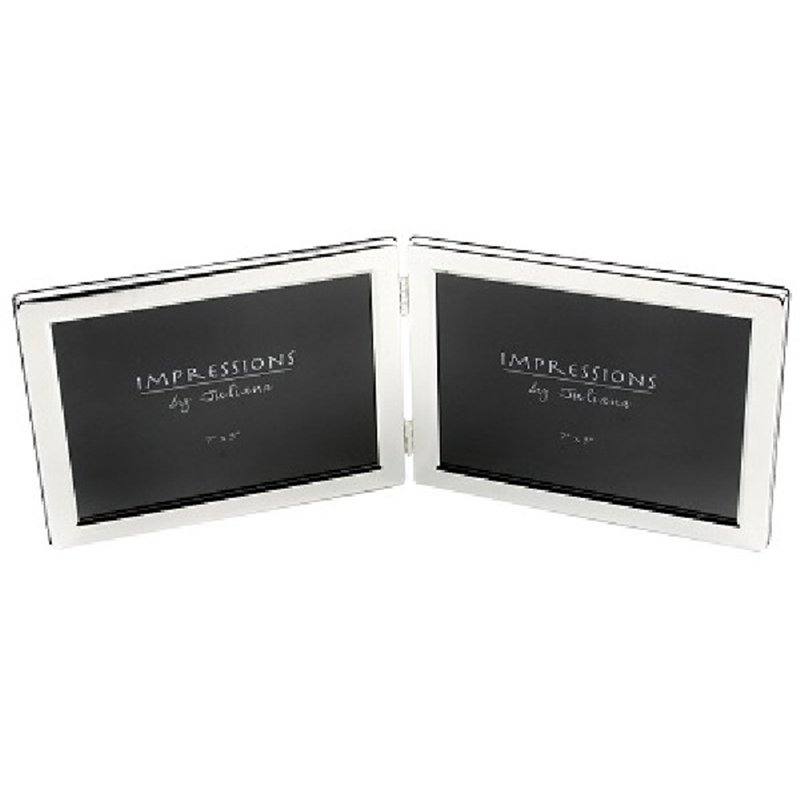 SILVERPLATED DOUBLE 5x7in FRAME