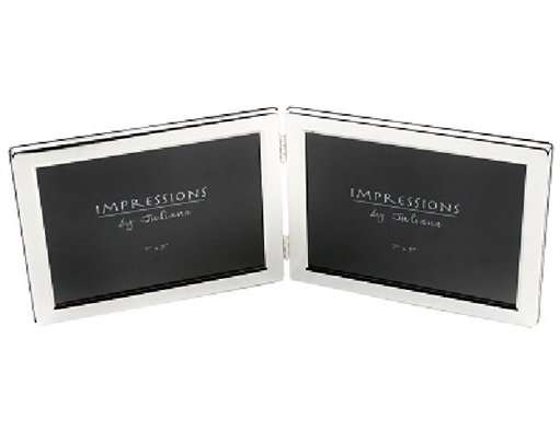 SILVERPLATED DOUBLE 5x7in FRAME