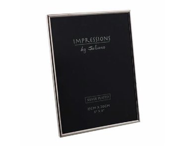 SILVER OBLONG THIN EDGE 6x8in FRAME