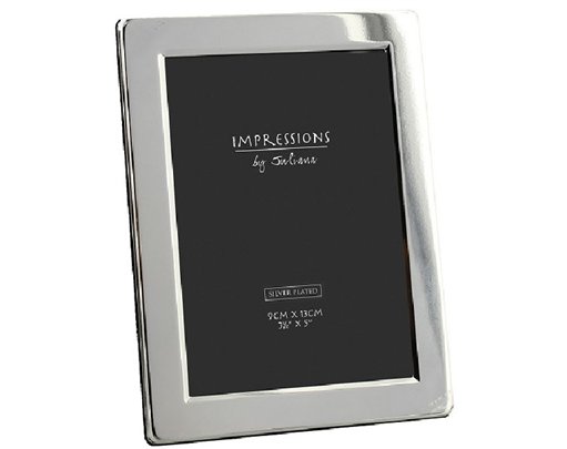 SILVERPLATED FLAT EDGE 3.5X5IN FRAME