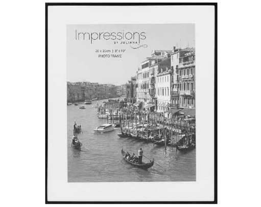 MATT BLACK METAL 8x10in PHOTO FRAME