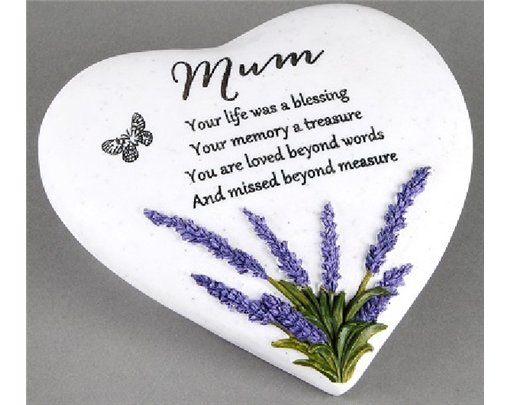 MUM THOUGHTS OF YOU HEART STONE