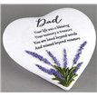 DAD THOUGHTS OF YOU HEART STONE