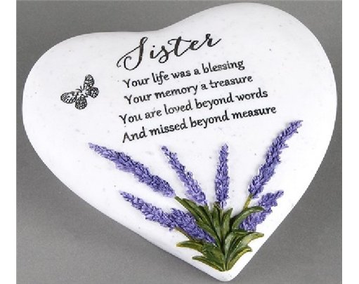 SISTER THOUGHTS OF YOU HEART STONE