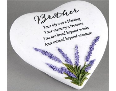 BROTHER THOUGHTS OF YOU HEART STONE