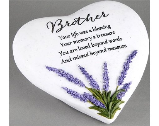 BROTHER THOUGHTS OF YOU HEART STONE