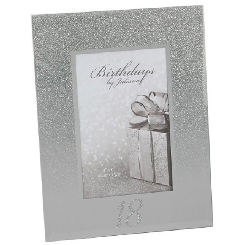 GLITTER MIRROR 4X6IN 18TH FRAME