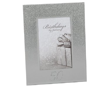 GLITTER MIRROR 4X6IN 50TH FRAME