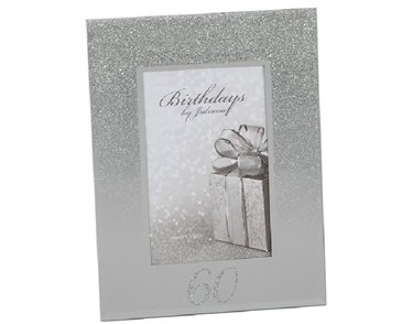 GLITTER MIRROR 4X6IN 60TH FRAME