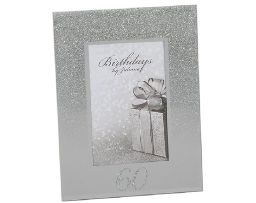 GLITTER MIRROR 4X6IN 60TH FRAME