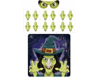 14PC STICK THE NOSE ON WITCH GAME