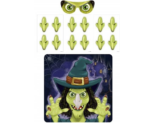 14PC STICK THE NOSE ON WITCH GAME