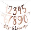 1.5m ROSE GOLD CREATE YOUR OWN BIRTHDAY BANNER