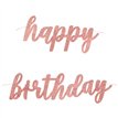 2pc GLITZ ROSE GOLD BIRTHDAY FOIL BANNER