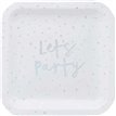 (10) 9in IRIDESCENT LETS PARTY PAPER PLATES