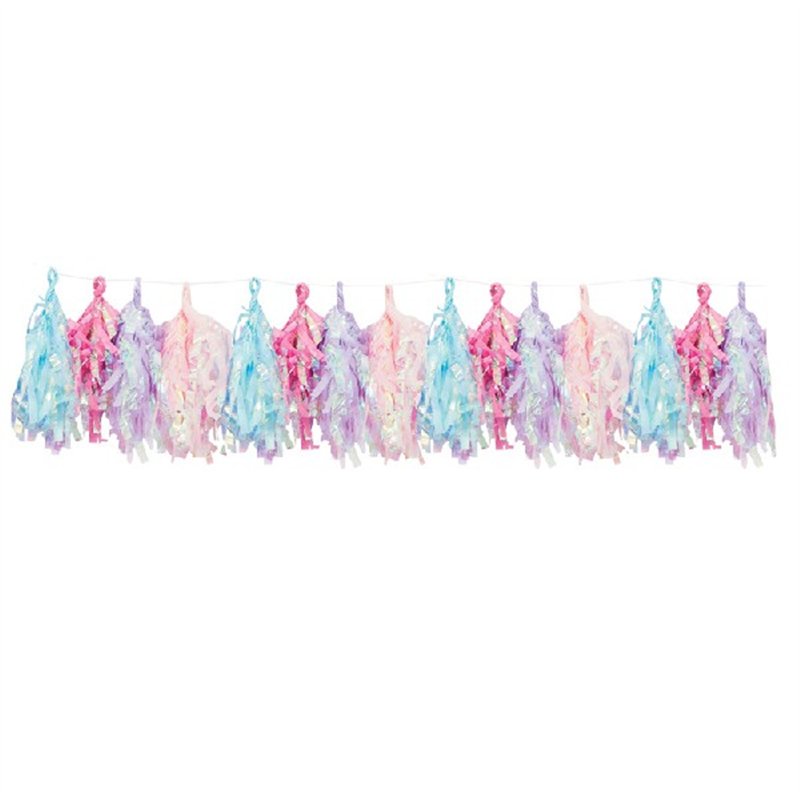 3m IRIDESCENT FOIL TASSEL GARLAND