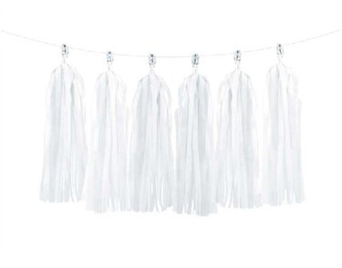 WHITE TASSEL GARLAND