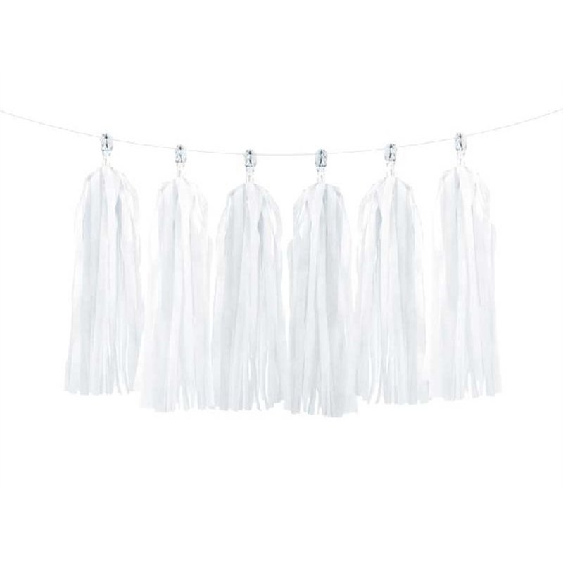 WHITE TASSEL GARLAND