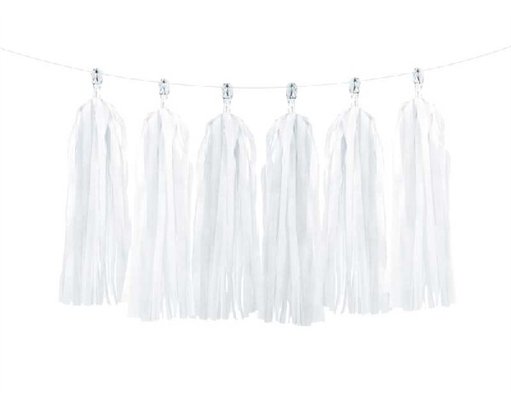 WHITE TASSEL GARLAND
