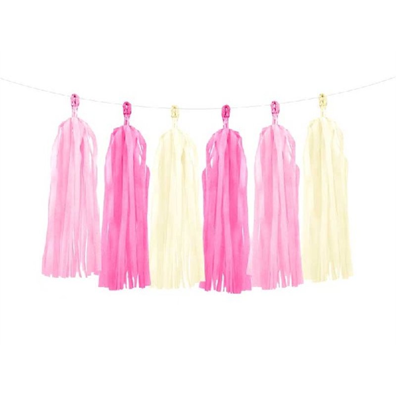 PASTEL PINK MIX TASSEL GARLAND