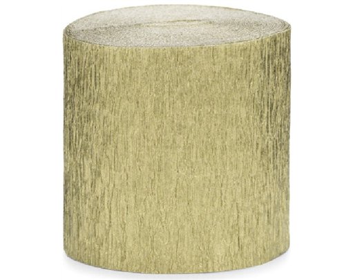 10m GOLD CREPE STREAMER