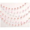 6PK 2.1m ROSE GOLD BLUSH DOTS GARLAND