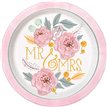 (8) 9in PAINTED FLORAL PLATES