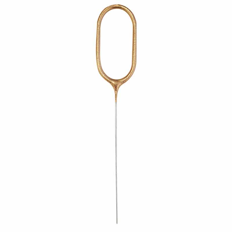 7in GLITZ NO. 0 GOLD CAKE SPARKLER