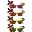 ASST NEON FLAMINGO GLASSES