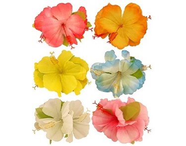 HIBISCUS FLOWER HAIR CLIP