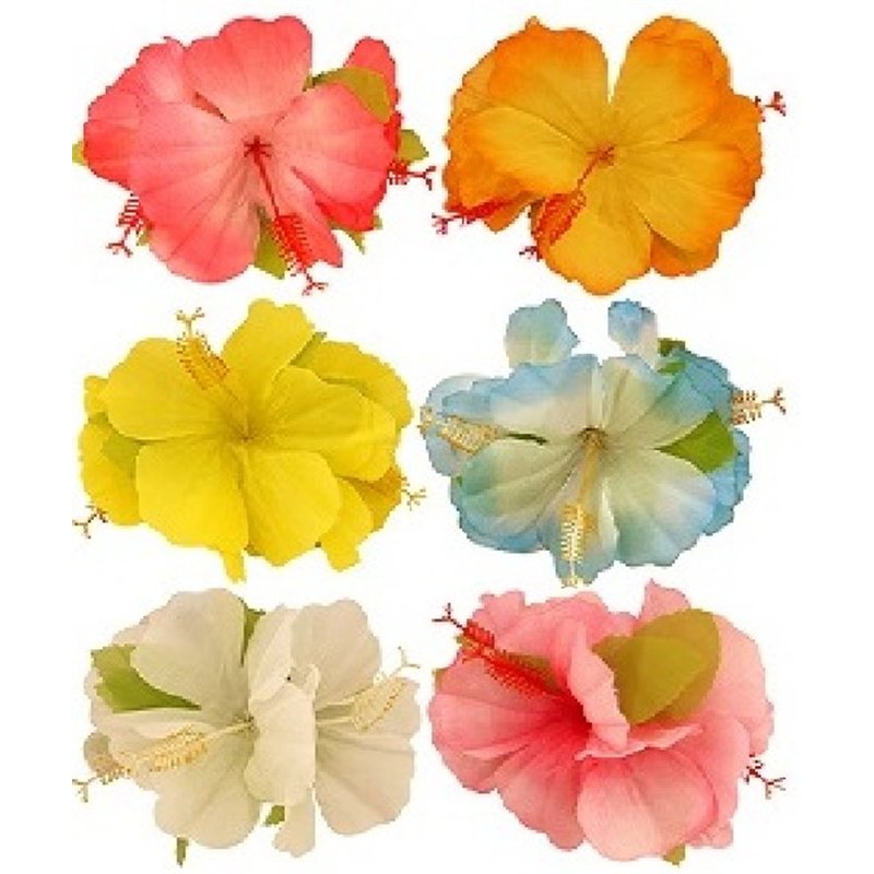HIBISCUS FLOWER HAIR CLIP