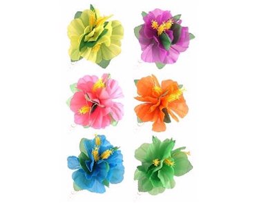 NEON COLOURS FLOWER HAIR CLIP