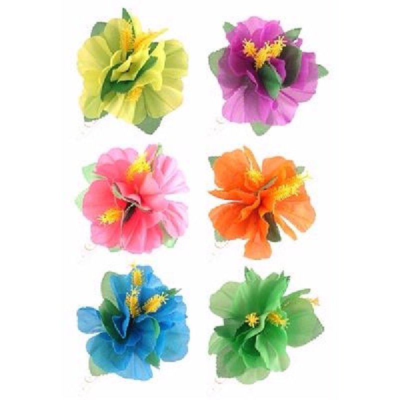 NEON COLOURS FLOWER HAIR CLIP