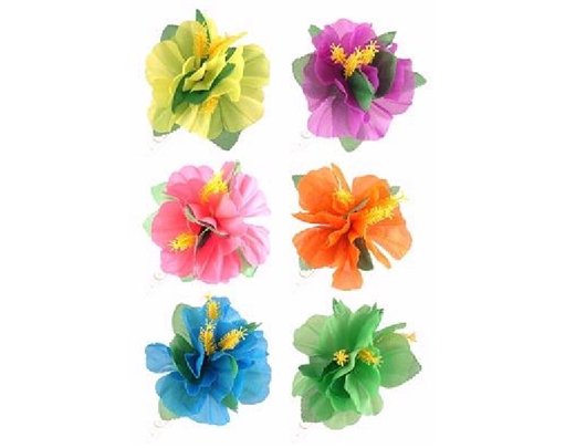 NEON COLOURS FLOWER HAIR CLIP
