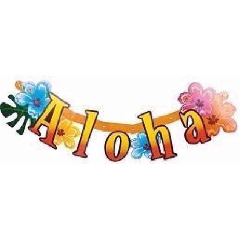 83CM ALOHA LETTER BANNER