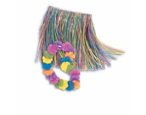 CHILD LUAU SKIRT & LEI SET