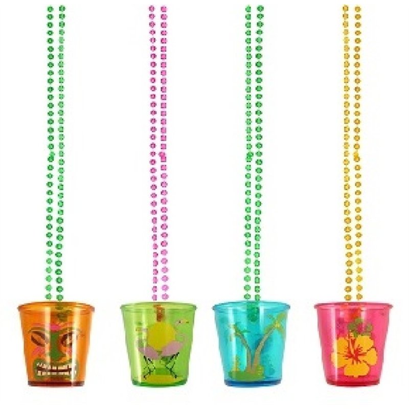 4ASST HAWAIIAN SHOT GLASS