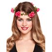 HEADBAND WITH HOT PINK FLOWERS