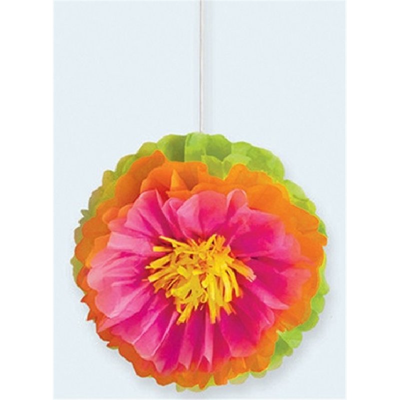 (3) HIBISCUS FLUFFY FLOWER DECORATIONS