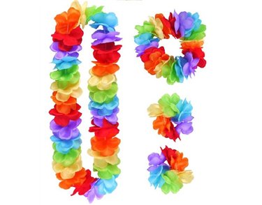 4PC RAINBOW HULA SET