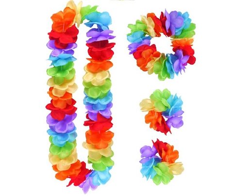 4PC RAINBOW HULA SET