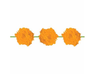 (2) DIWALI FLUFFY FLORAL GARLANDS