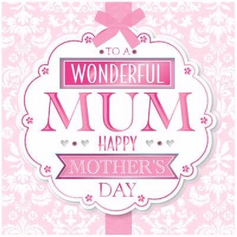 22.5CM WONDERFUL MUM PINK M/DAY  6S