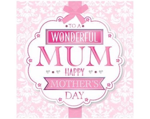 22.5CM WONDERFUL MUM PINK M/DAY  6S