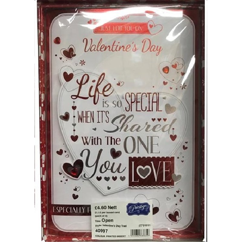OPEN V/DAY TRAD BOXED CARD  4S