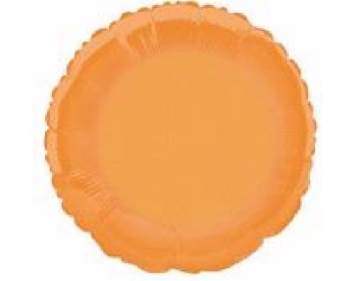 ROUND ORANGE 18IN FOIL BALLOON