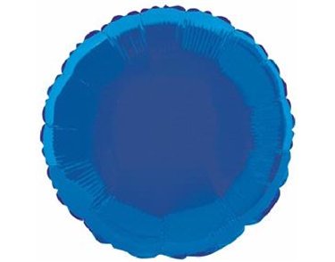 ROYAL BLUE ROUND 18IN FOIL BALLOON