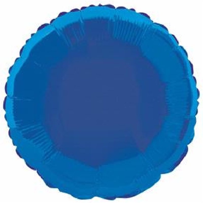 ROYAL BLUE ROUND 18IN FOIL BALLOON