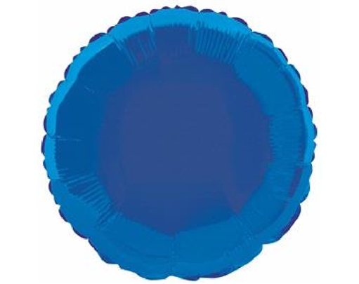 ROYAL BLUE ROUND 18IN FOIL BALLOON