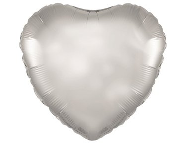 18IN SILVER HEART FOIL BALLOON